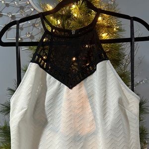 NWT Material Girl white and Black cocktail dress